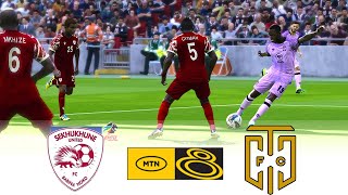 sekhukhune United Vs Cape Town City  Quarter Final Mtn 8 Cup 2024  Football Game Hd