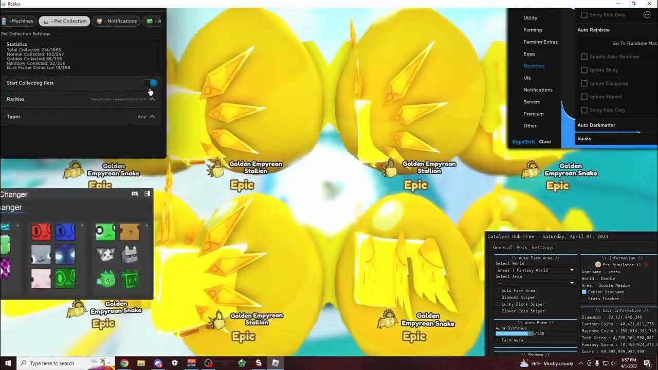 pet simulator x hack script/fast auto egg,auto guest pet changer [all