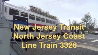 NJ Transit North Jersey Coast Line 3326 Head End Ride, ALP45-DP