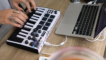 making sad lofi beats with the akai mpk mini & TAPE PIANO II