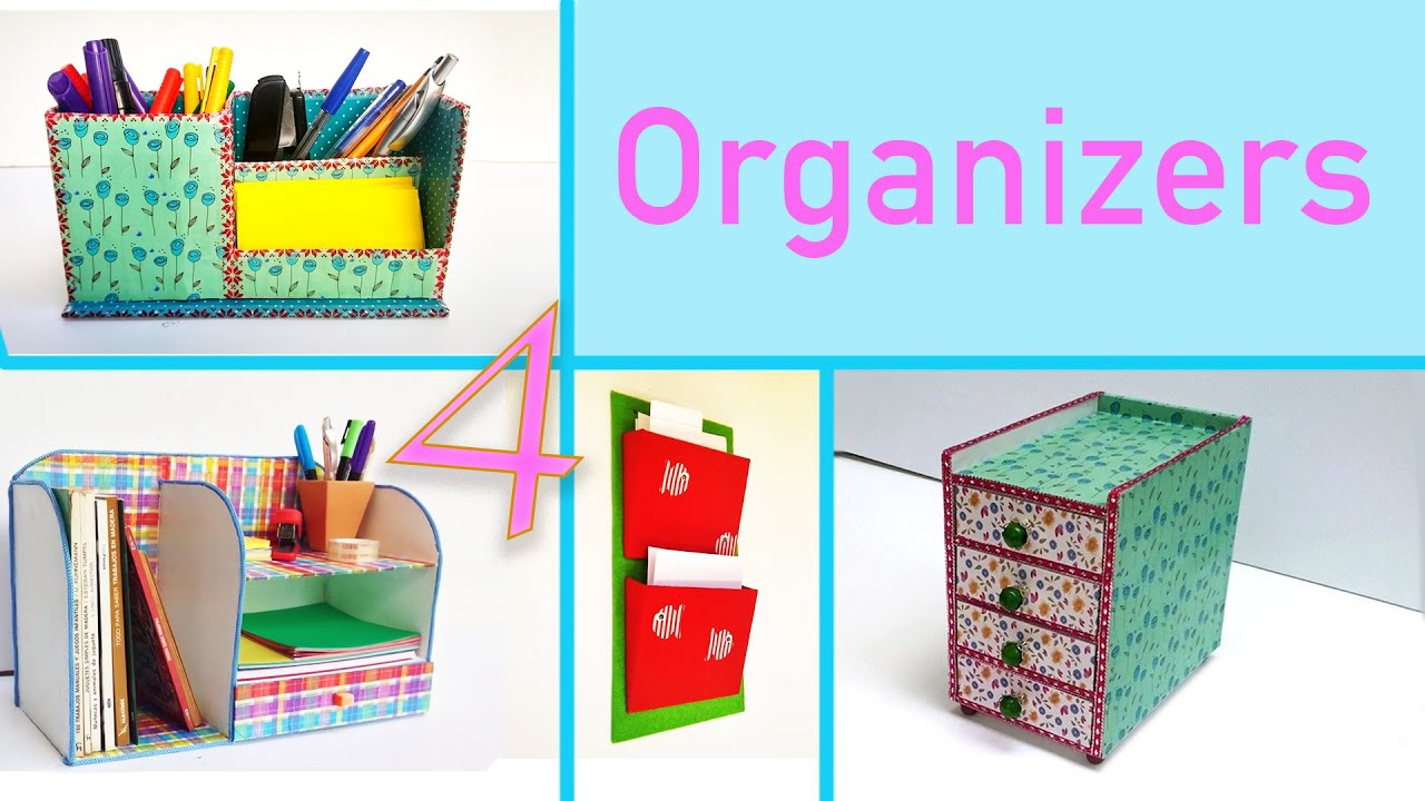 AMINA CREATIONS: DIY CARDBOARD DESK ORGANIZER