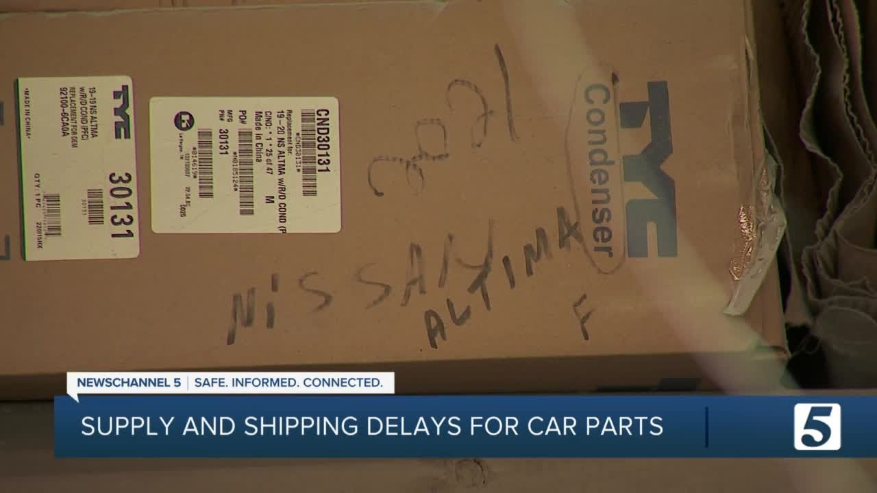 Auto Body shops face car part shortages, shipping delays YouTube