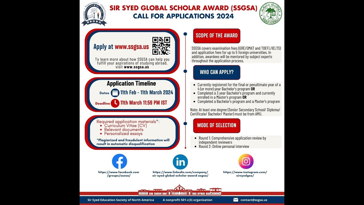 SSGSA Application 2024-25 Launch Event