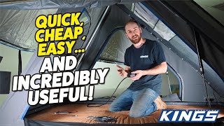 $50 ROOFTOP TENT UPGRADES! How to install power, lights & phone chargers in ANY rooftop tent screenshot 2