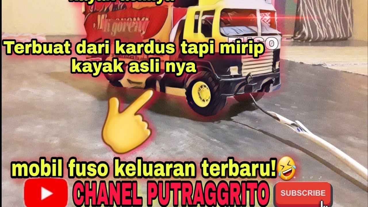  Miniatur truk fuso  bikinan sendiri dari kardus CHANEL 