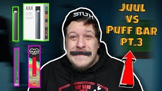 JUUL vs Puff Bar Disposable Pod Device Review Pt. 3