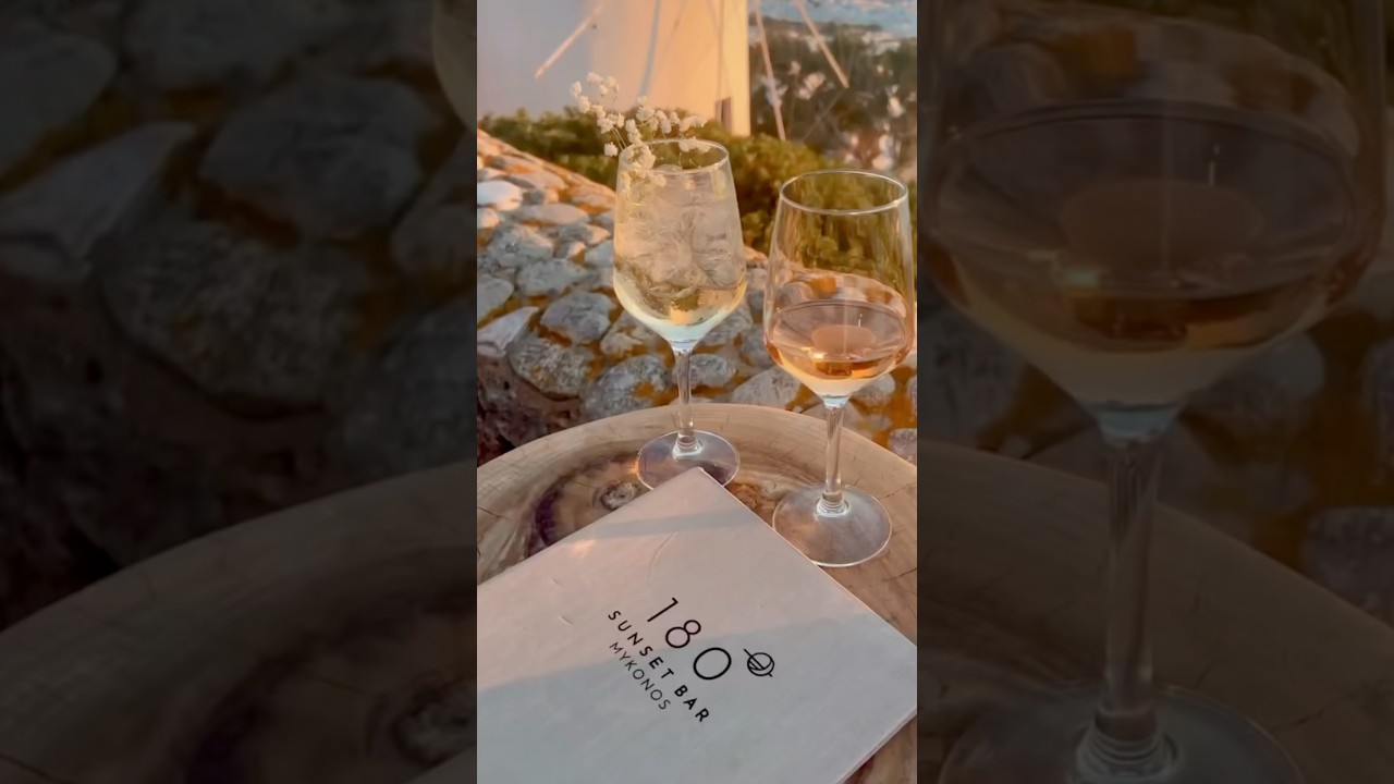 Mykonos tip: don’t miss golden hour at 180° Sunset Bar.
