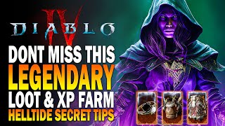 BEST Legendary & XP Farm After Nerfs Diablo 4 Helltide Legendary Farm Tips