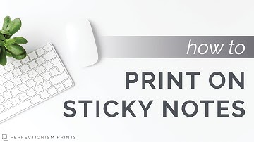 How To Print on Sticky Notes (GTD Sticky Notes Printing Tutorial)