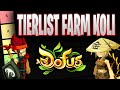 TIERLIST FARM KOLI DOFUS