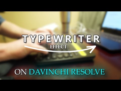 Typewriter Text Effect in DaVinci Resolve | Easy Tutorial for Beginners