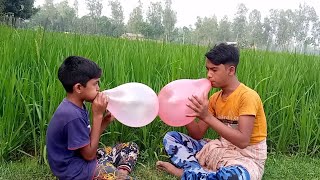outdoor fun with ballon and learn colors for kids | outdoor balloon play | balloon paly | EP  108 screenshot 3