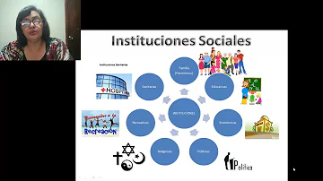 ¿Cuáles son las instituciones sociales y que realizan?