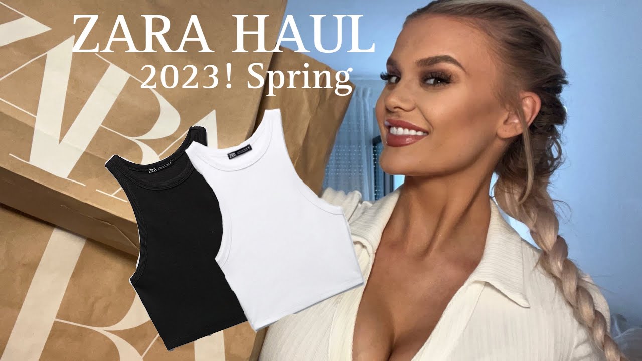 Zara 2023 TRY ON Haul spring, summer Leah Lucia YouTube