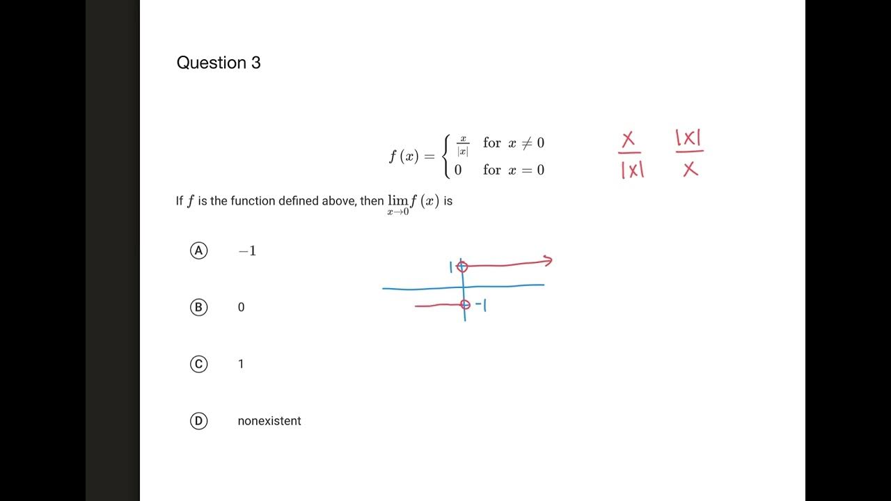 AP Calculus AB Unit 1 Progress Check MCQ part B YouTube