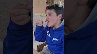 Liam trying Chili in Chile (Utter Disappointment)