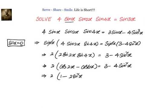 Video Trigonometry: Trigonometric Equations: Solve 4 Sin x... - youtube