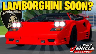 Lamborghini Licensing CONFIRMED In Vehicle Legends???