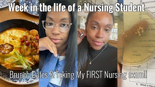 WEEK IN THE LIFE OF A NURSING STUDENT| Taking my First nursing school EXAM!!