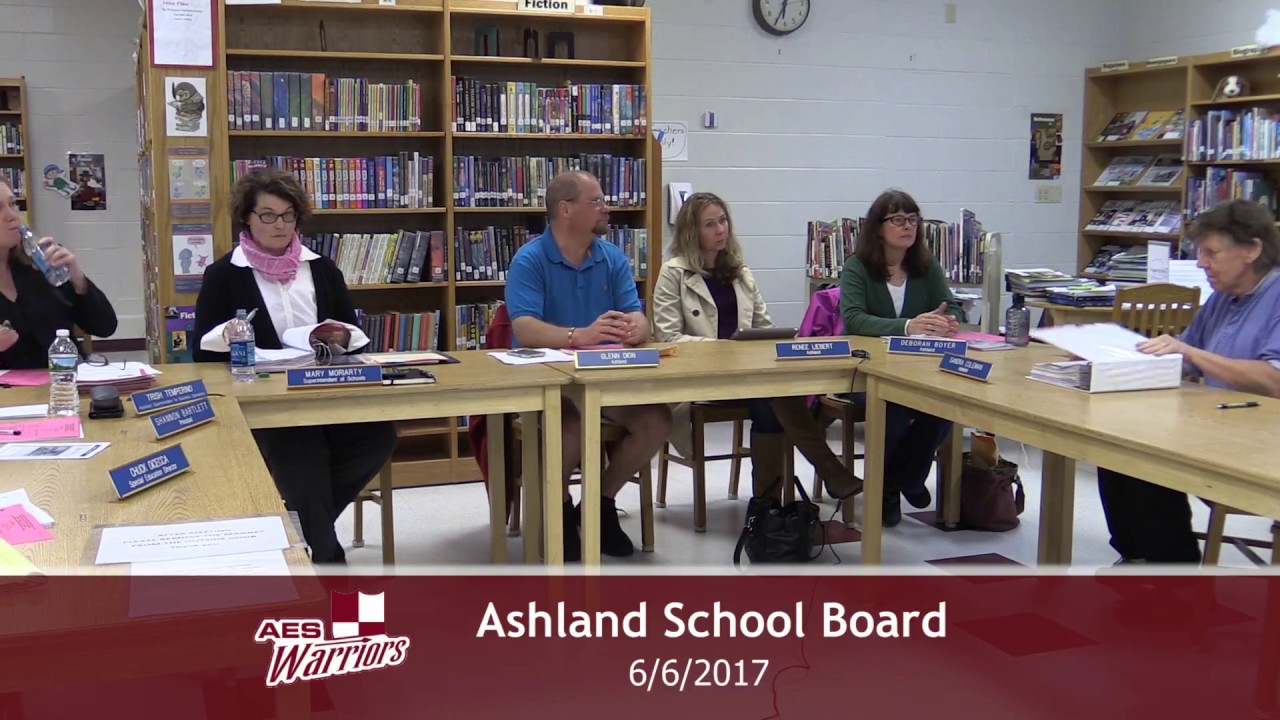 Ashland School Board 6/6/17 YouTube