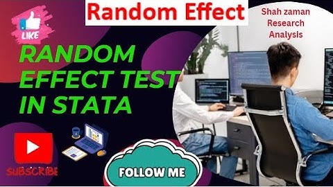 How to perform/ Run Random Effect test in Stata |Shah zaman Research Analysis