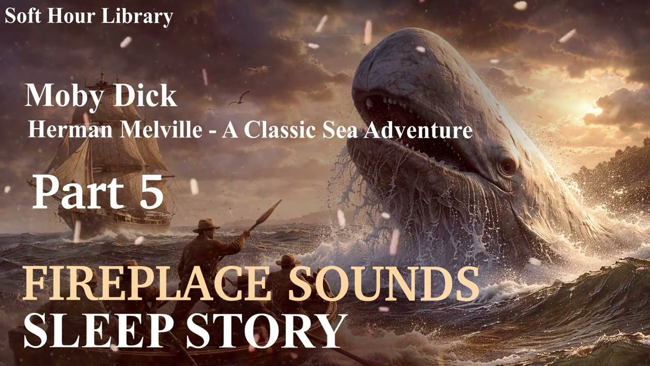 Moby Dick Part5 - Fireplace Sleep Audiobook