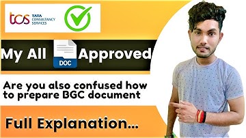 How to be Prepare BGC Documents of TCS || Rohan Rathod #tcs