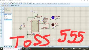 Electronics toss in proteus using 555 Timer ic #shortvideo#apnacollage#viralvideo #shortvideo#sorts