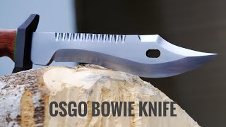 Making CS:GO Bowie Knife out of Rusty Spring Plate