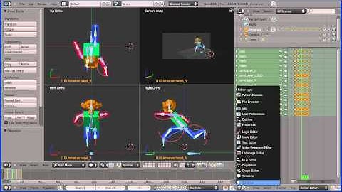 Blender 2.5 Creating a Walk and Run Cycle for a Simple Rig (Monkey Man) Part 2