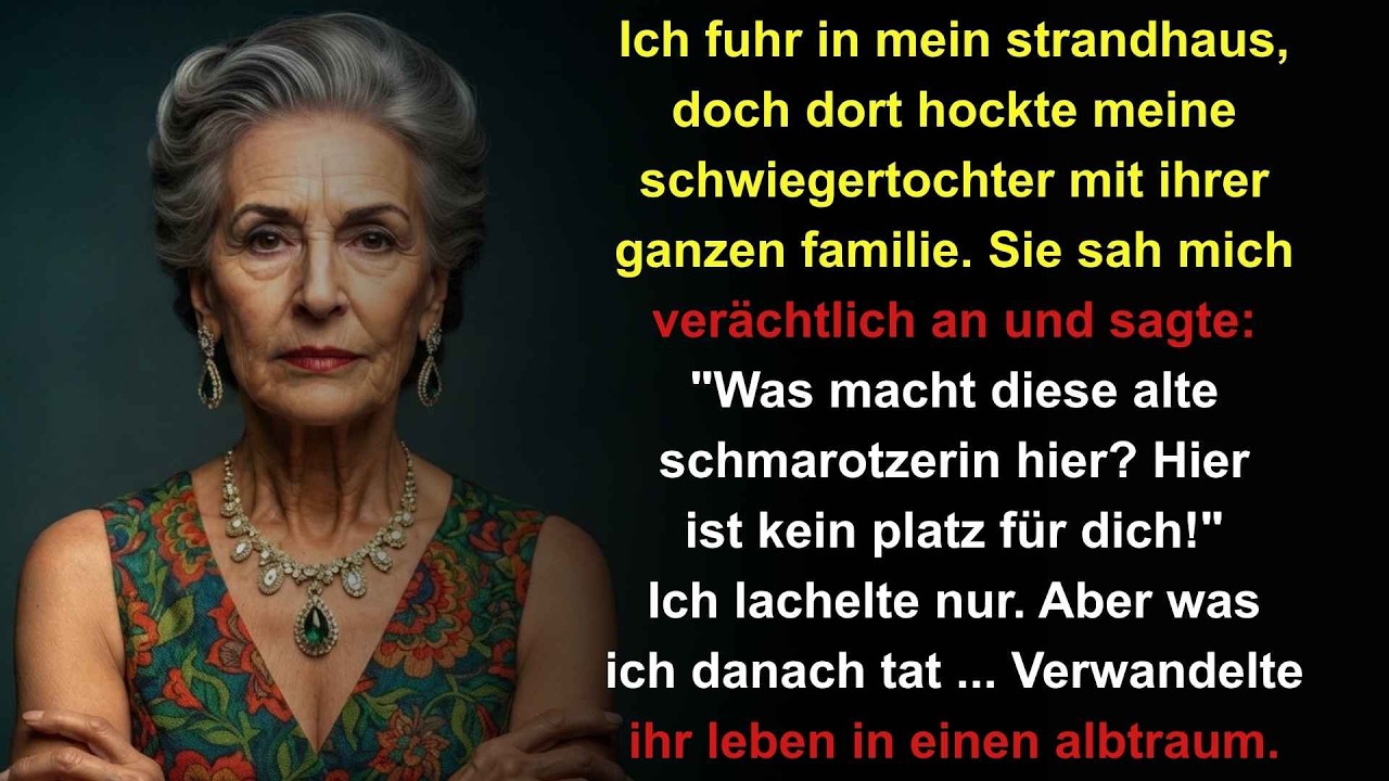 Mit siebzig Jahren stand ich mit zitternden Schlüsseln vor der Tür meines eigenen Strandhauses. „Alte Schmarotzerin! Hier ist kein Platz für dich!“, schrie meine Schwiegertochter Johanna von der...