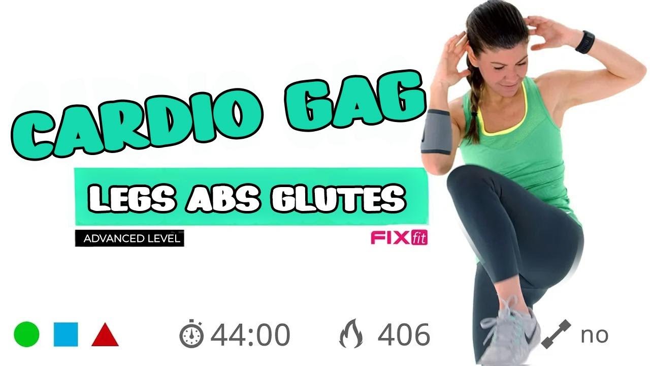Low-Impact Cardio Workout – No Jumping! Total Body: Legs, Abs & Glutes