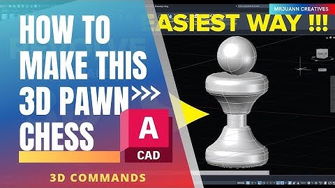 3D autocad practice drawing - how to make 3D-Revolve tool in AutoCAD 3D