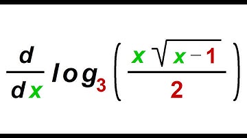 Example of doing a log base 3 derivative
