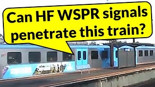 Can you receive HF WSPR from inside a train