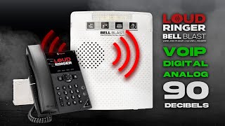 BellBlast Wireless Phone Loud Ringer - Compatible with VoIP, Digital and analogue telephones