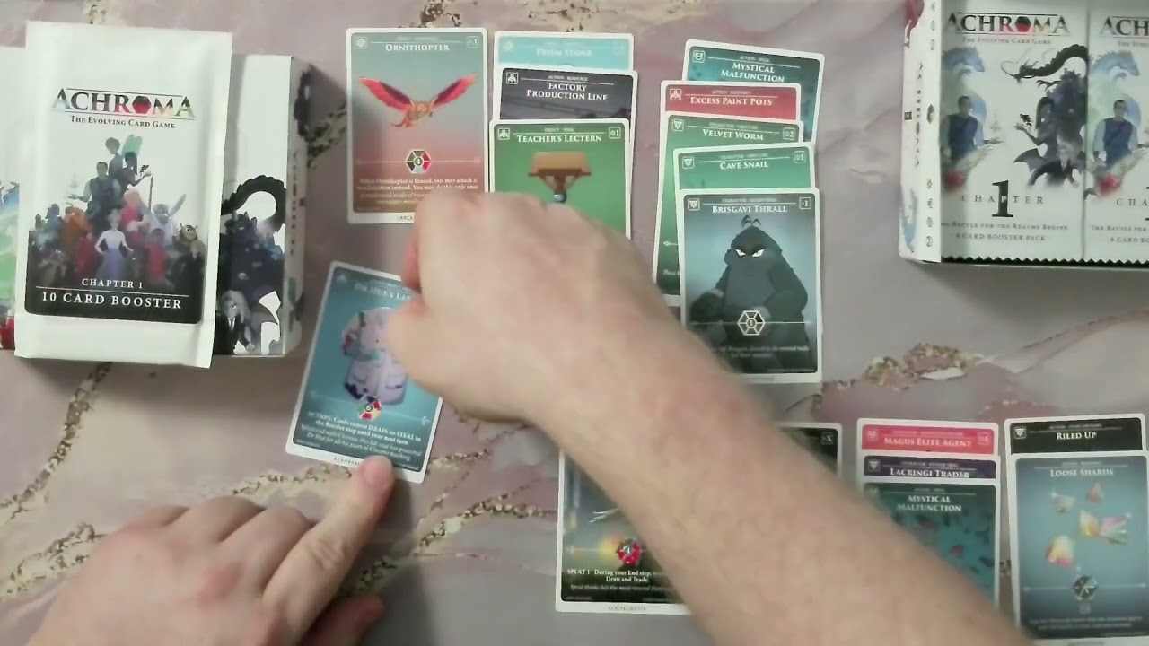 Achroma Booster Opening TWO old packs and TWO new packs