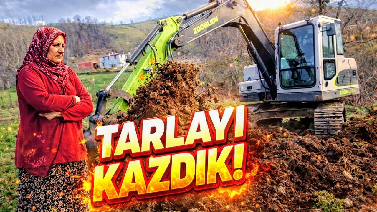 ​🚜 Büyük Kolaylık - Ekskavatör İle Bahçe Kazıyoruz | Köyde Dönüşüm