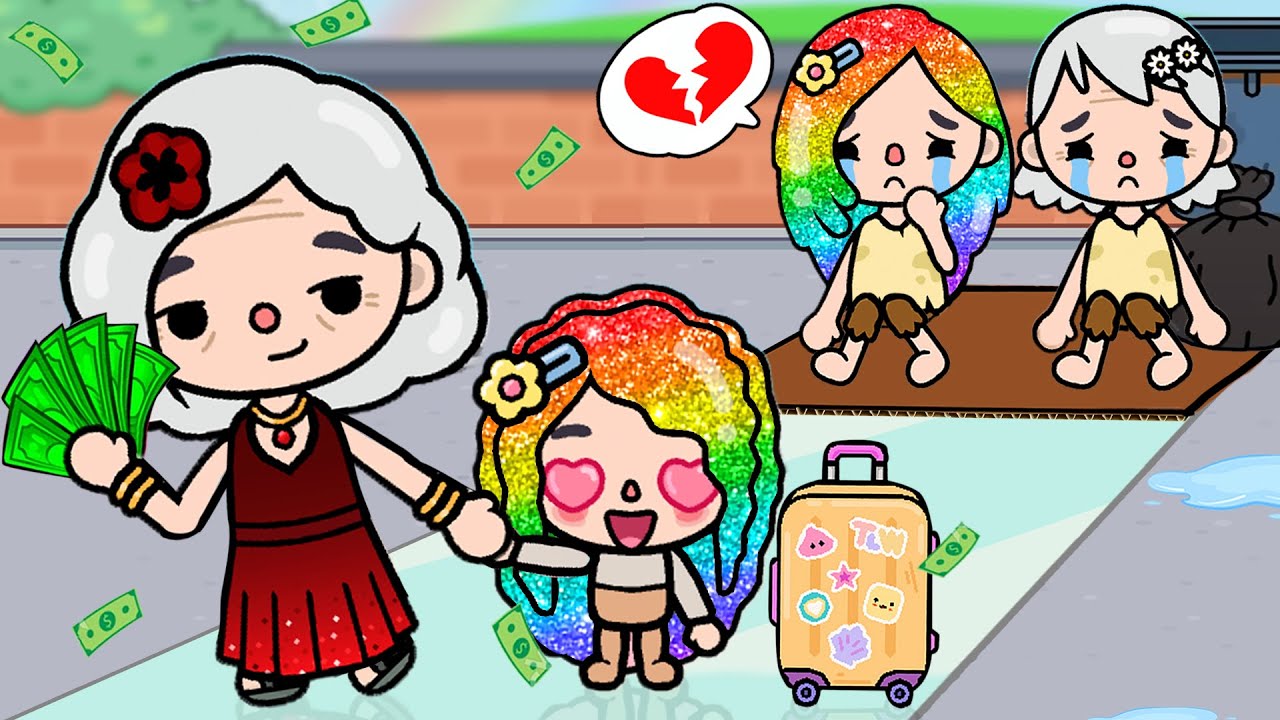 Bà Nội Giàu Có và Bà Ngoại Nghèo Khổ | Toca Life Story | Toca Boca