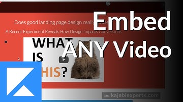 New Kajabi: Add Your Custom Video to Landing Pages