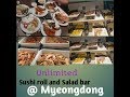 UNLIMITED Sushi Roll and Salad Bar @Myeongdong SOUTH KOREA vlog5