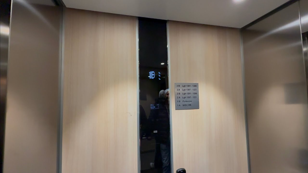 2022 KONE MonoSpace MRL Traction Elevator @ Nygatan 25, Falkenberg, Sweden.