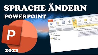 POWERPOINT - Sprache ändern - Tutorial | Deutsch | 2022
