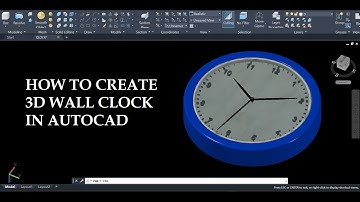 CREATE WALL CLOCK 3D IN AUTOCAD