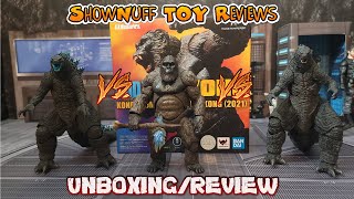 GODZILLA VS KONG 2021 KONG! S.H. MONSTERARTS VS. 2019 GODZILLA