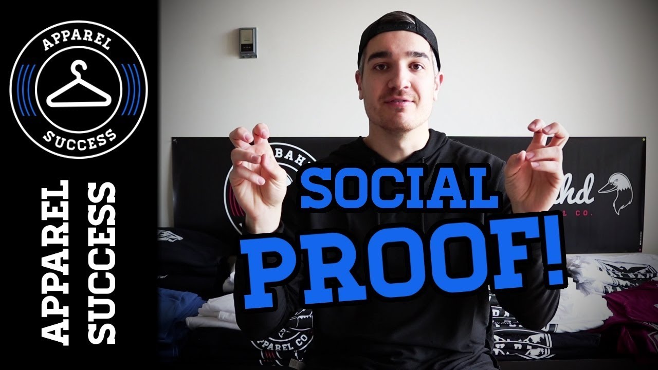 SOCIAL PROOF! How To MAKE EASIER SALES For Your Clothing Brand
