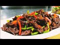 Beef chilli dry recipe  made with mama sitas oyster sauce  easy beef chili dry recipe