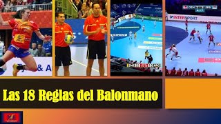 🤾🏽‍♂️ 🥅 🤾‍♀️ Las 18 Reglas del balonmano 🤾🏽‍♂️ 🥅 🤾‍♀️