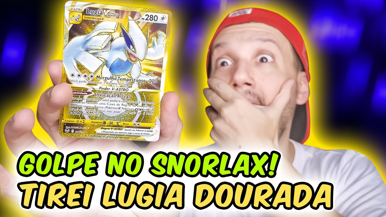 TIREI LUGIA DE OURO 300 REAIS! SNORLAX VOLTOU! | CAPITÃO HUNTER CARTAS POKEMON TCG