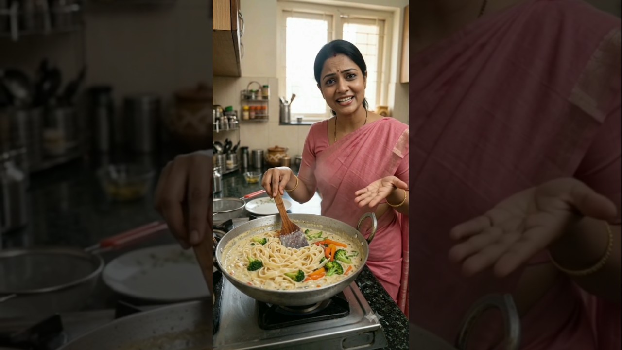 Bhabhi Ne Banaya Special White Sauce Pasta 🍝 | Kavya's Shocking Reaction! 😲